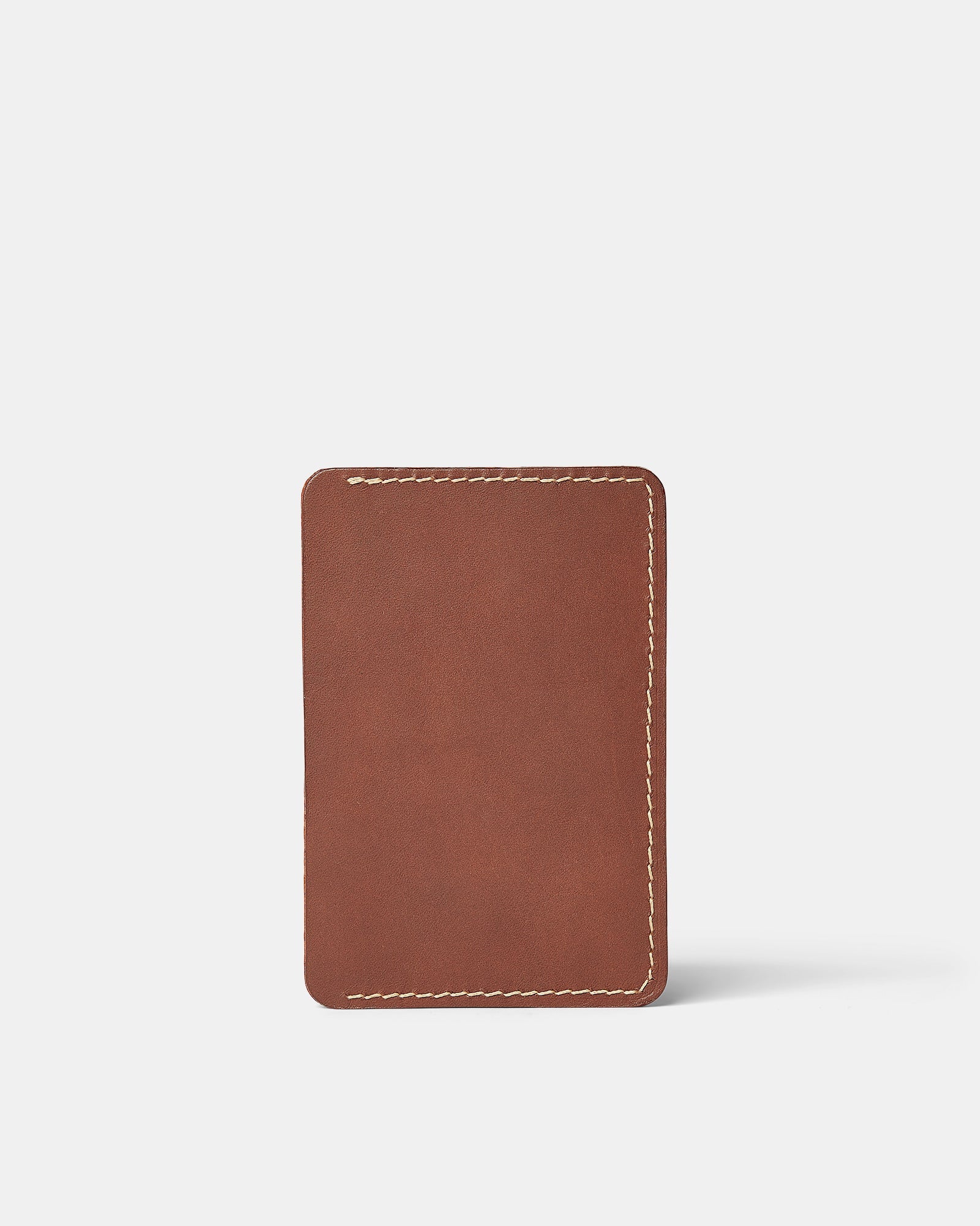 MT Java Slim Wallet | Tan, Wallets by Ryoko Bags Dubai. Hand Stitched, using vegetable tanned Japanese leather