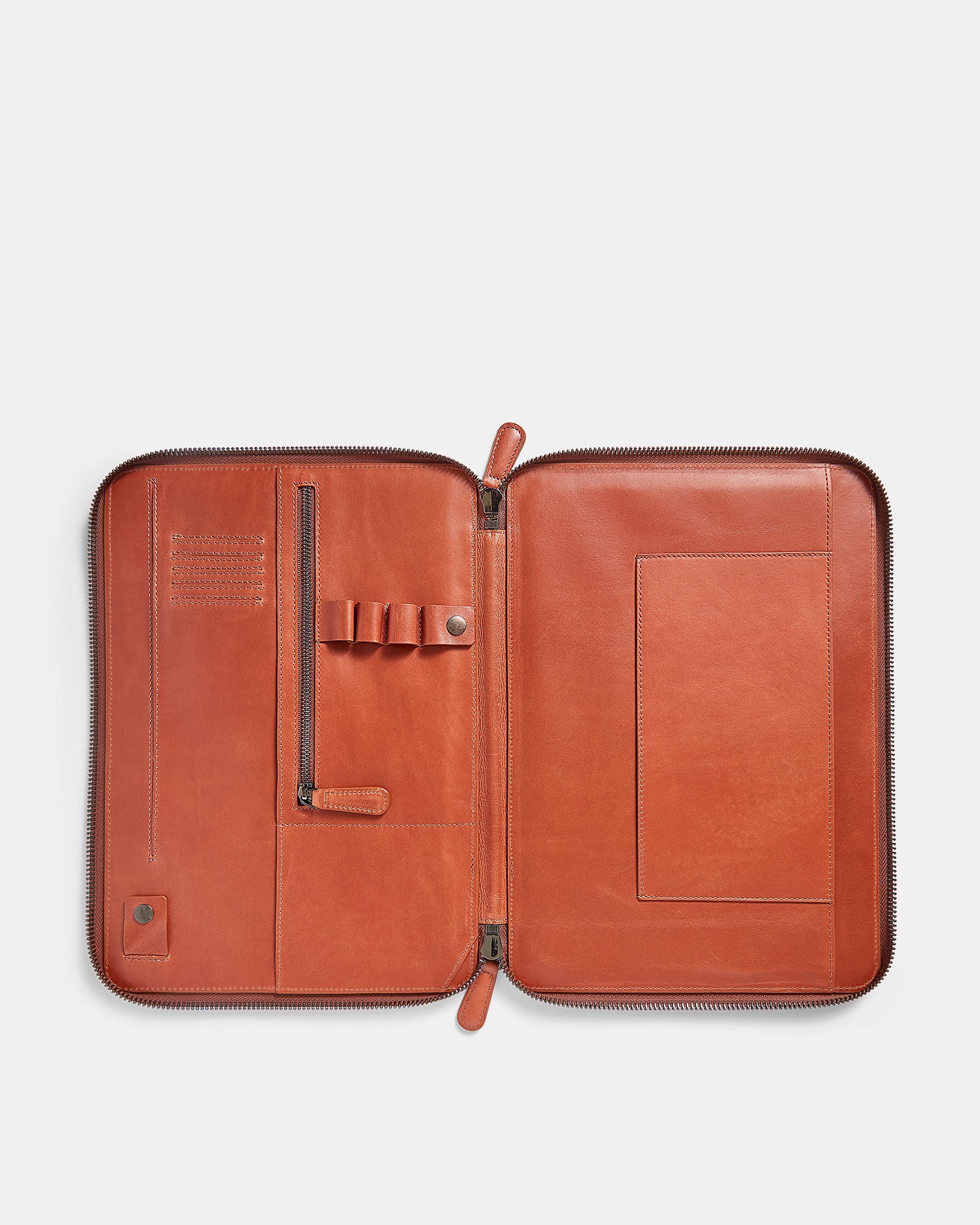 MT Mark Tech Portfolio, by Ryoko Bags Dubai. Hand Stitched, using vegetable tanned Japanese leather