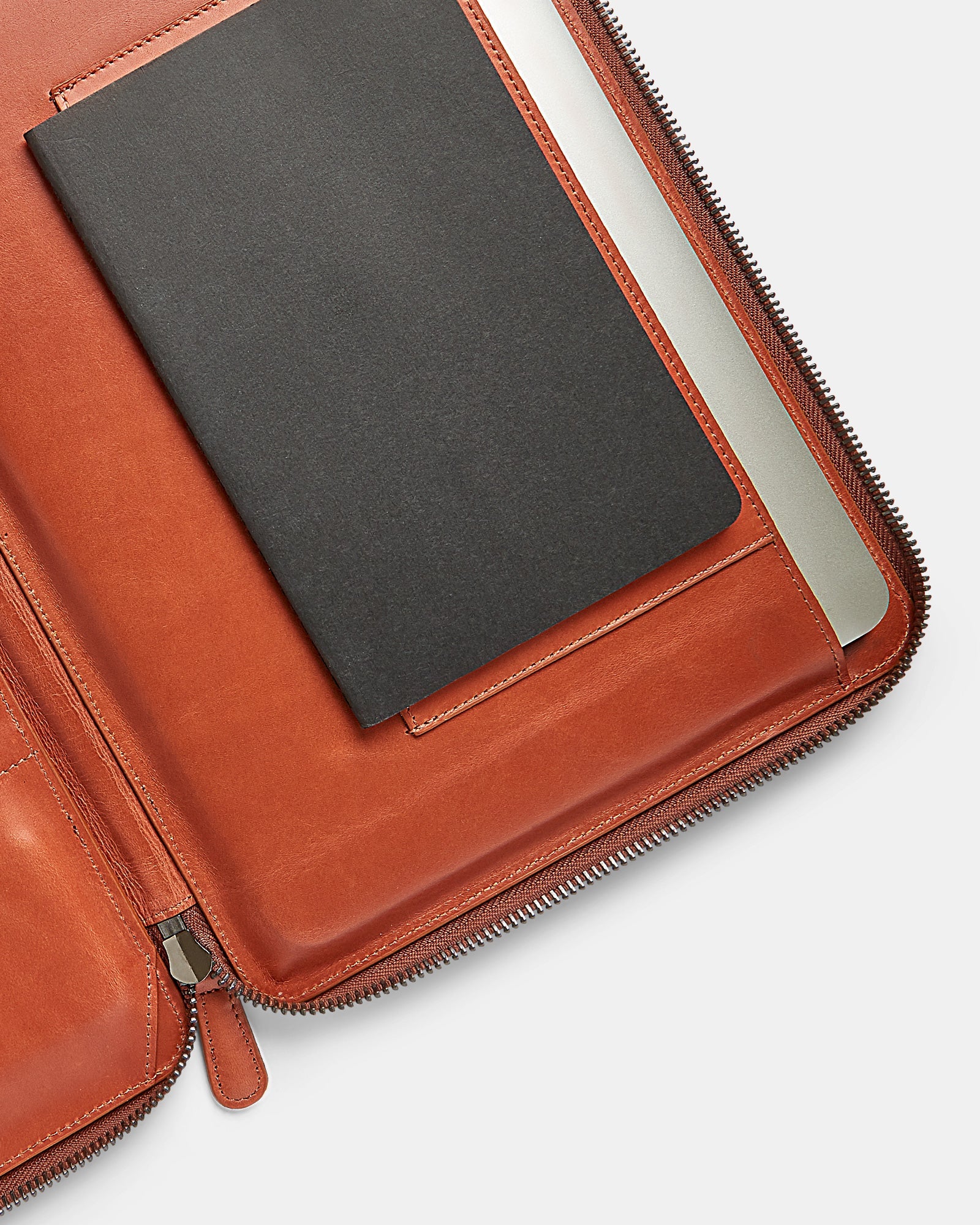 MT Mark Tech Portfolio, by Ryoko Bags Dubai. Hand Stitched, using vegetable tanned Japanese leather