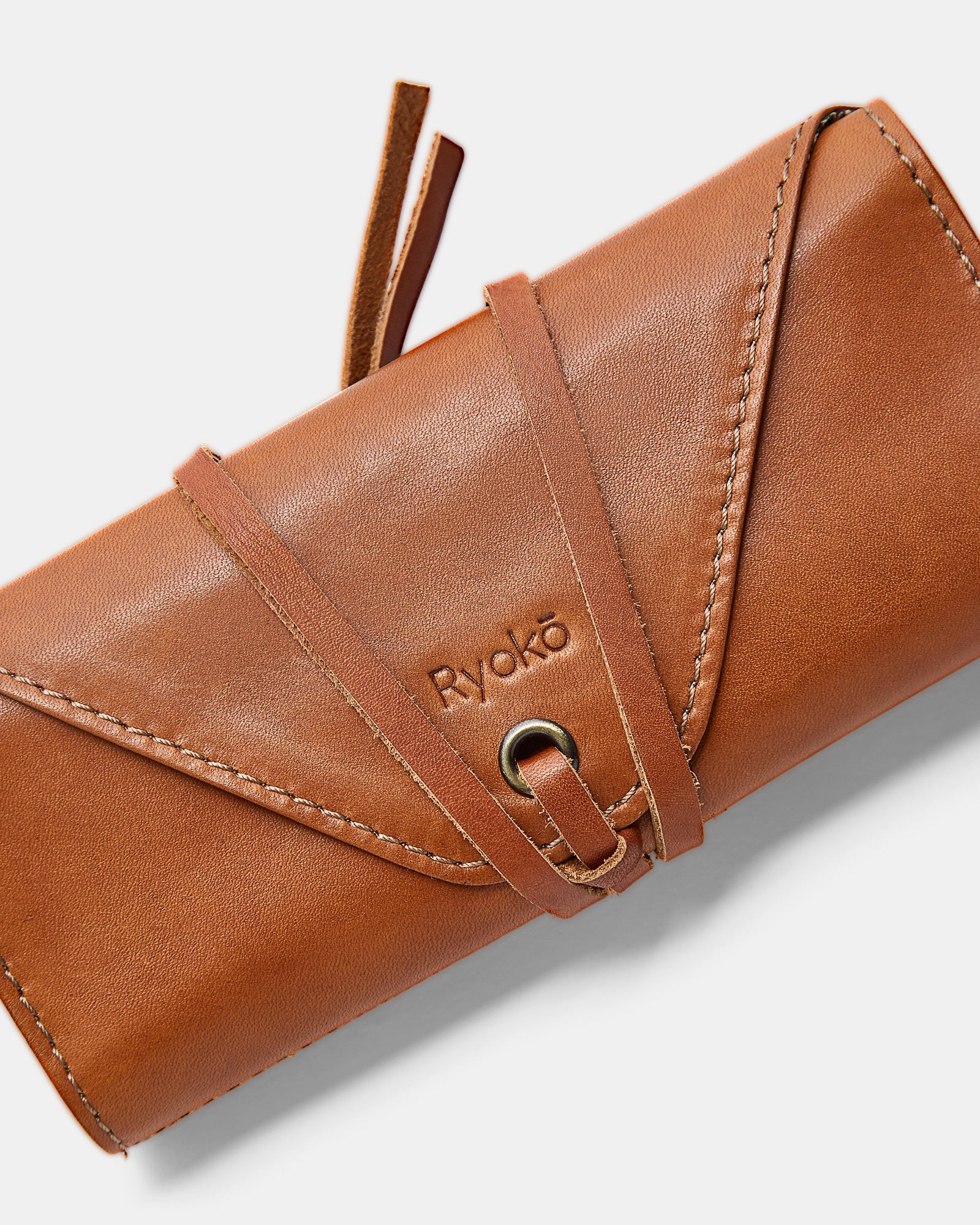 MT Watch Roll, by Ryoko Bags Dubai. Hand Stitched, using vegetable tanned Japanese leather