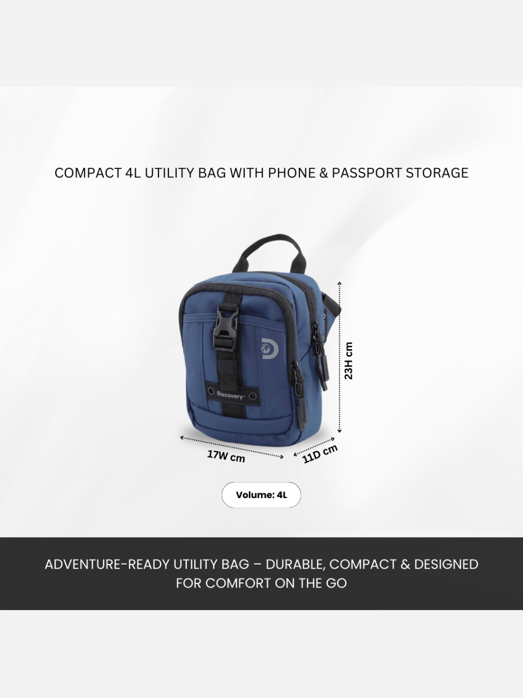 Bagsy_Discovery_Utility Bag_Shield - Utility Bag 4L_D00112.39_Blue