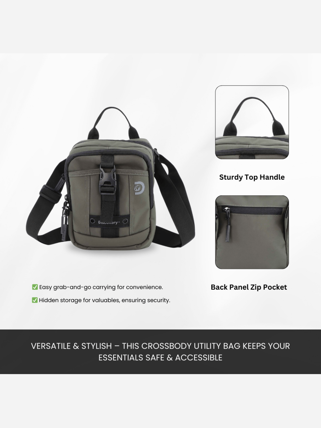 Bagsy_Discovery_Utility Bag_Shield - Utility Bag 4L_D00112.11_Khaki