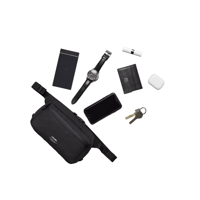 BAGSY_LOJEL_Slash Series_LOJEL Hip / Shoulder Pack_TA2-19223S30-TTI_Matte Black