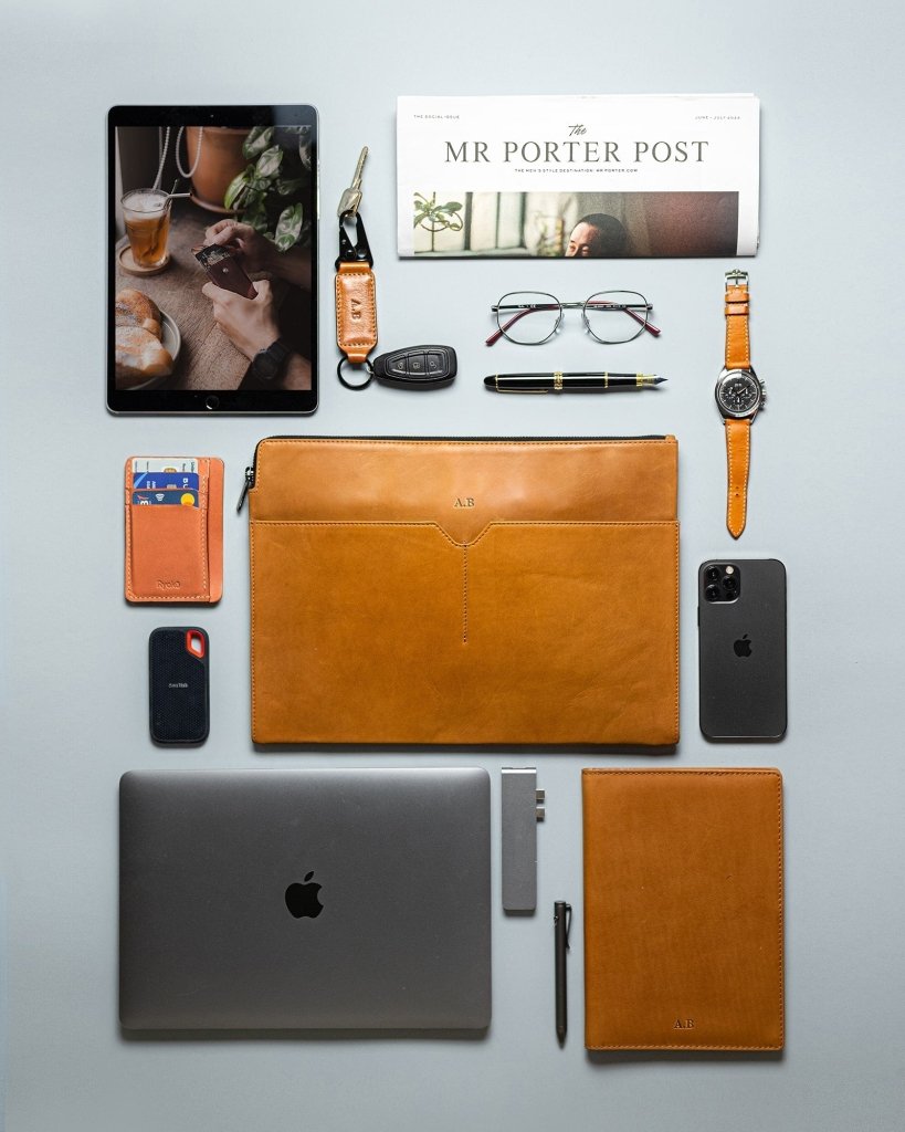 BAGSY_Ryokō_Bags_Kyoto Folio | Tan_BAG - KYF - TN - 003_