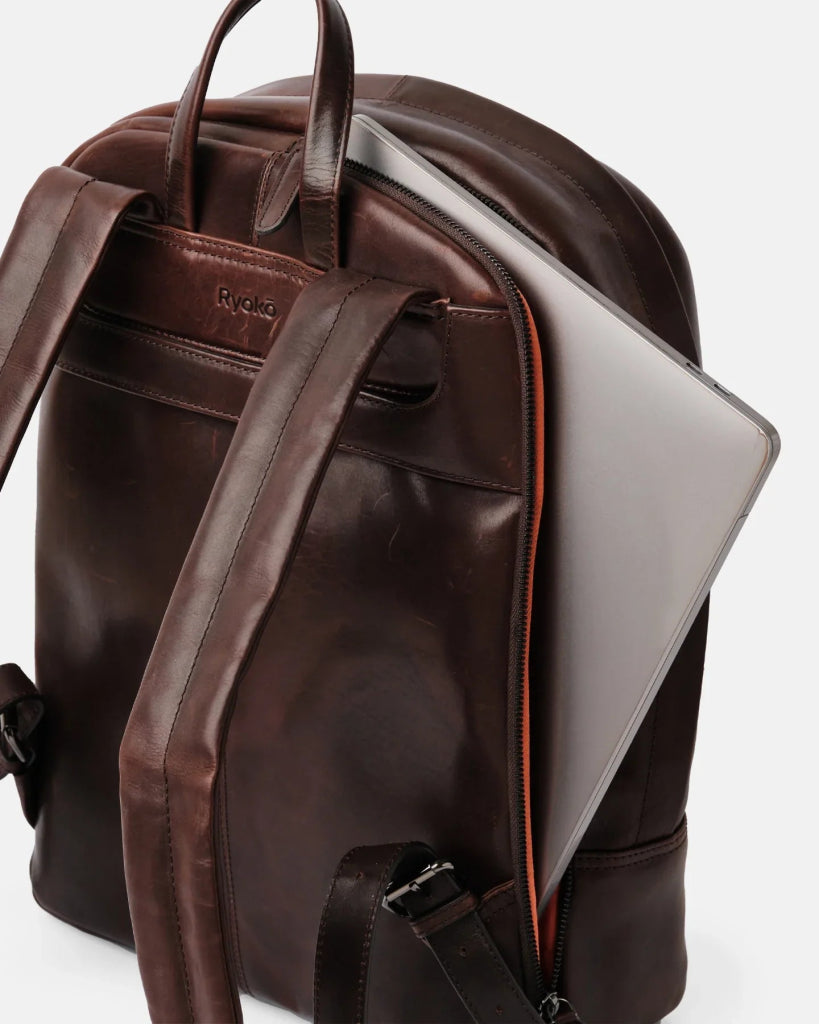 BAGSY_Ryokō_Bags_Madison Backpack | Vintage Brown_BAG - MDB - VBR - 003_