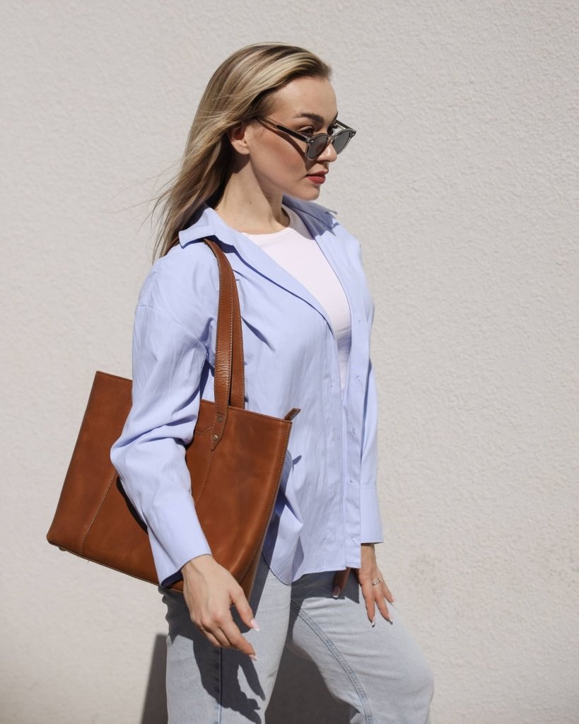 BAGSY_Ryokō_Bags_Seoul Work Tote | Tan_BAG - SWT - TN - 004_