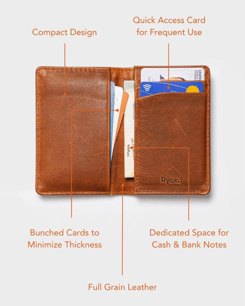 BAGSY_Ryokō__Joplin RFID Card Wallet | Tan__