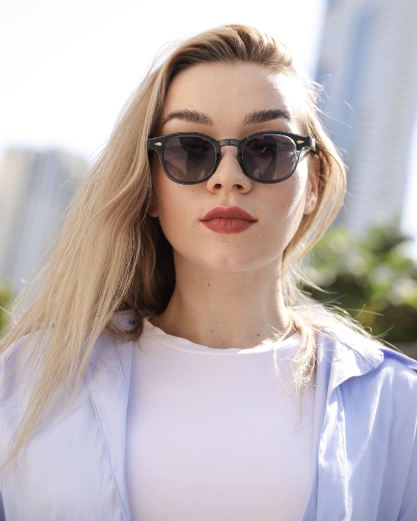 BAGSY_Ryokō_Sunglasses_NostalgiaGlare - Black/Pink_6248 C2_