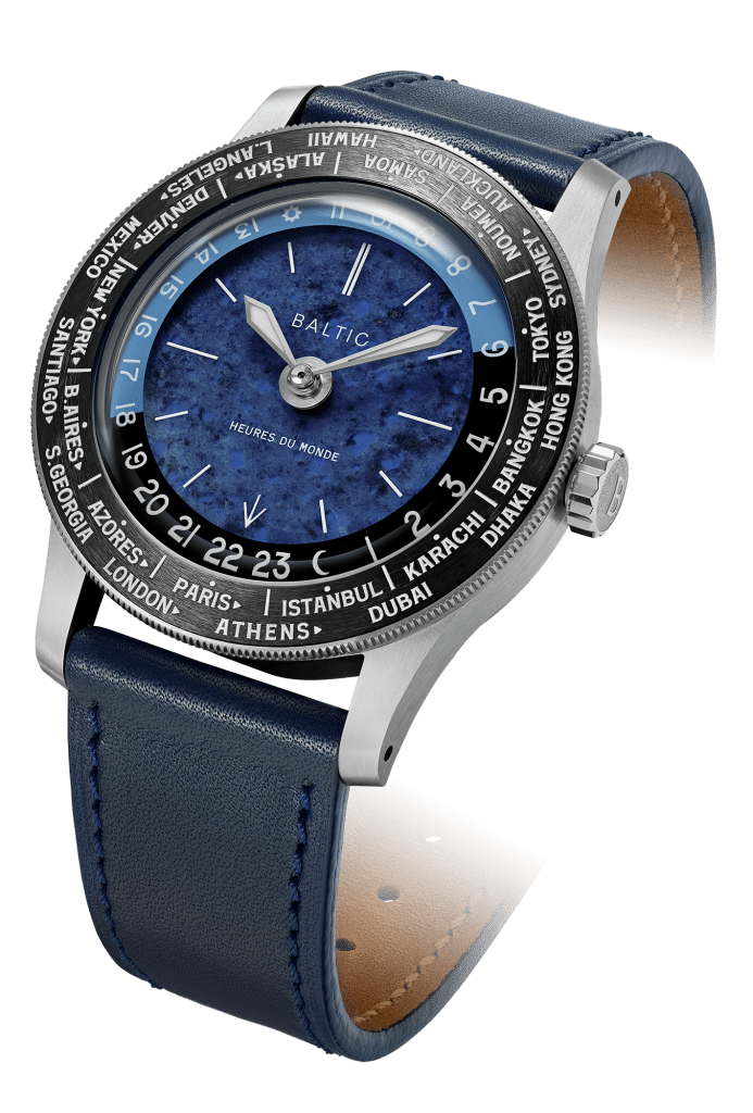 BAGSY_BAGSY__BALTIC – Heures du Monde Worldtimer (Sodalite)__