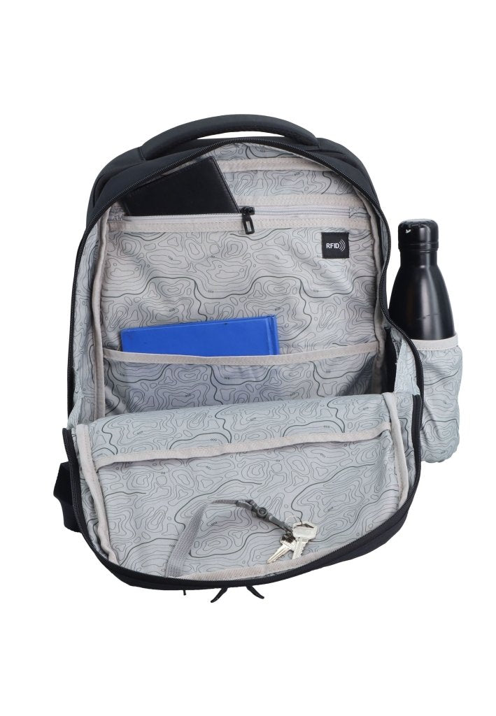 Bagsy_DISCOVERY_Backpack_Downtown - 2 Compartment Backpack_D00942.06_Black