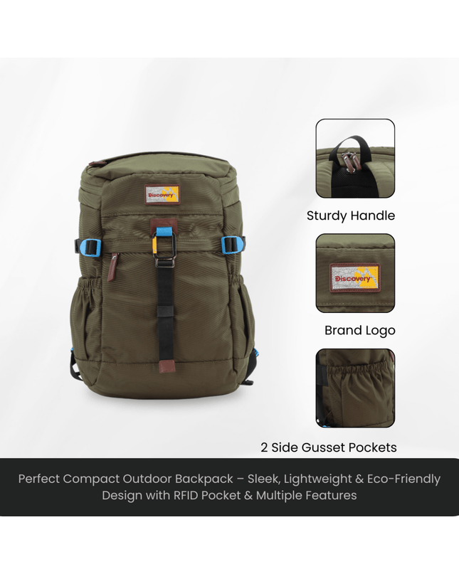 Bagsy_Discovery_Backpack_Icon Travel Backpack 25L_D00723.11_Khaki