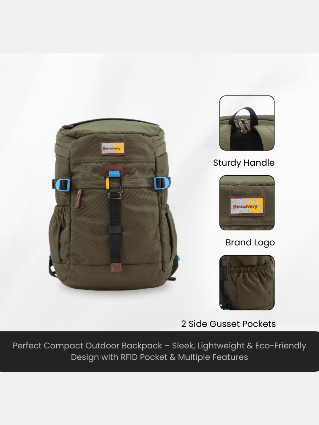 Bagsy_Discovery_Backpack_Icon Travel Backpack 25L_D00723.11_Khaki