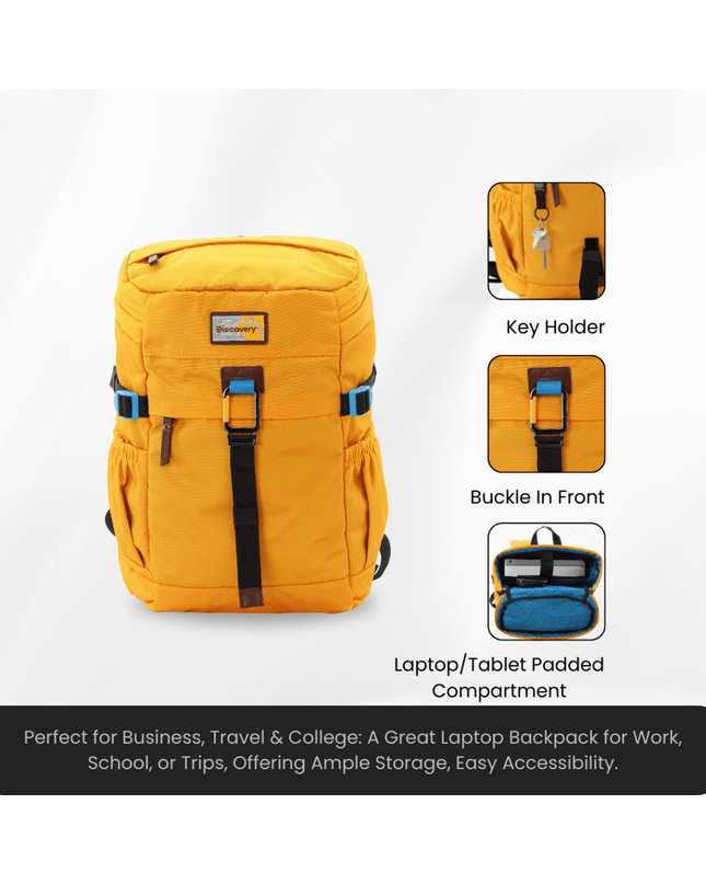 Bagsy_Discovery_Backpack_Icon Travel Backpack 25L_D00723.68_Ocher