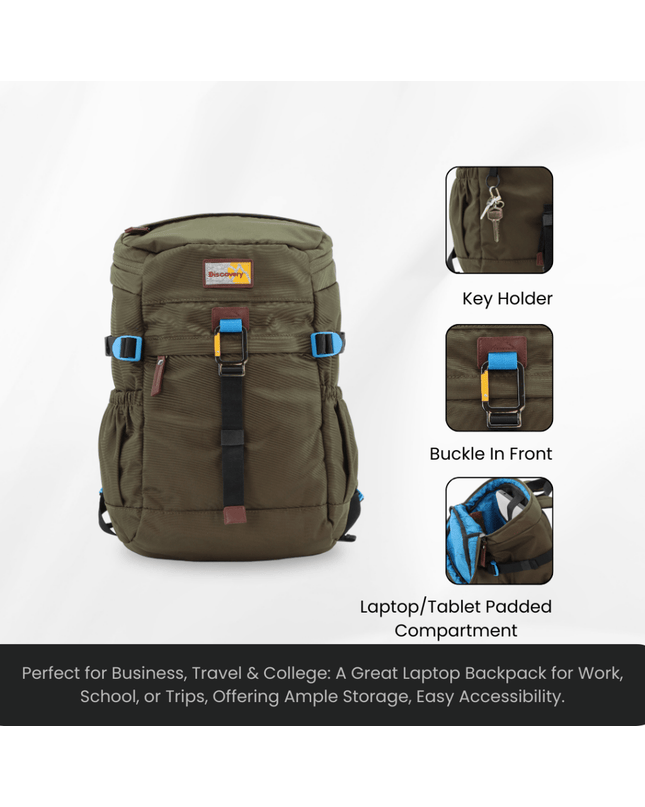 Bagsy_Discovery_Backpack_Icon Travel Backpack 25L_D00723.11_Khaki