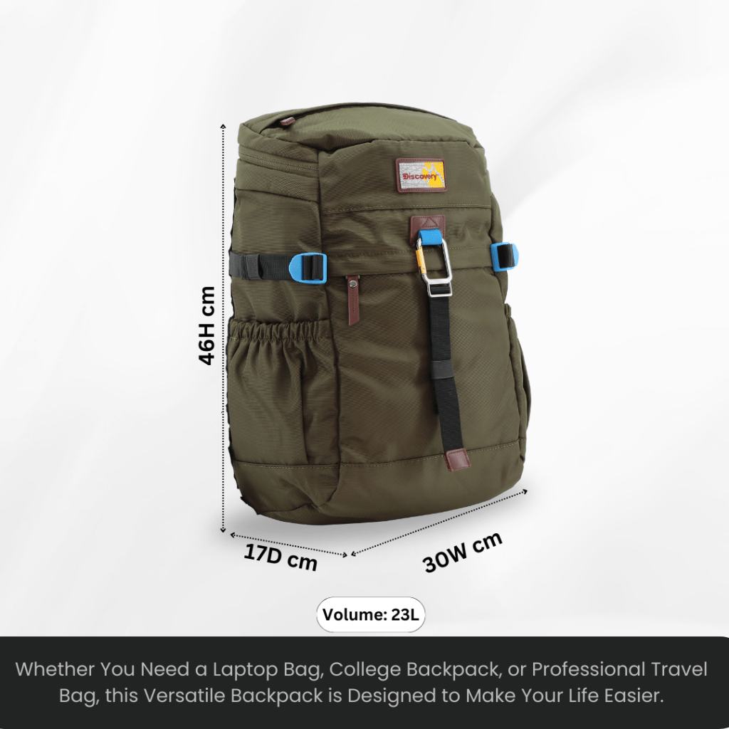 Bagsy_Discovery_Backpack_Icon Travel Backpack 25L_D00723.11_Khaki