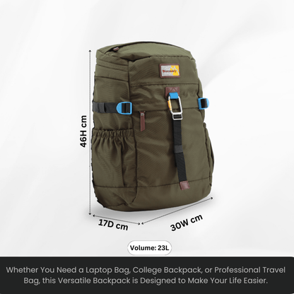 Bagsy_Discovery_Backpack_Icon Travel Backpack 25L_D00723.11_Khaki