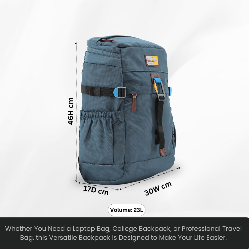 Bagsy_Discovery_Backpack_Icon Travel Backpack 25L_D00723.40_Steel Blue