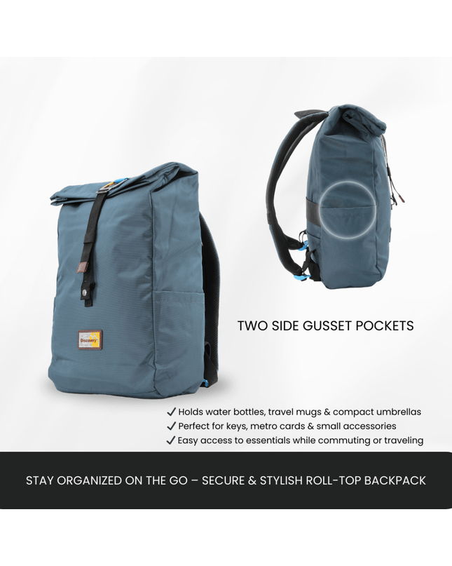 Bagsy_Discovery_Roll Top Bag_Icon Roll Top Bag 15L_D00722.40_Steel Blue