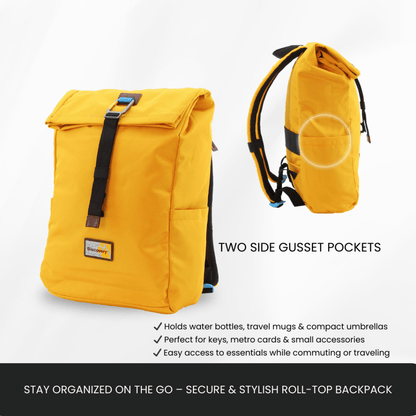 Bagsy_Discovery_Roll Top Bag_Icon Roll Top Bag 15L_D00722.68_Ocher