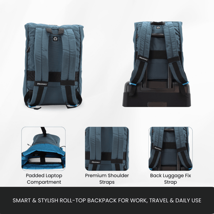 Bagsy_Discovery_Roll Top Bag_Icon Roll Top Bag 15L_D00722.40_Steel Blue