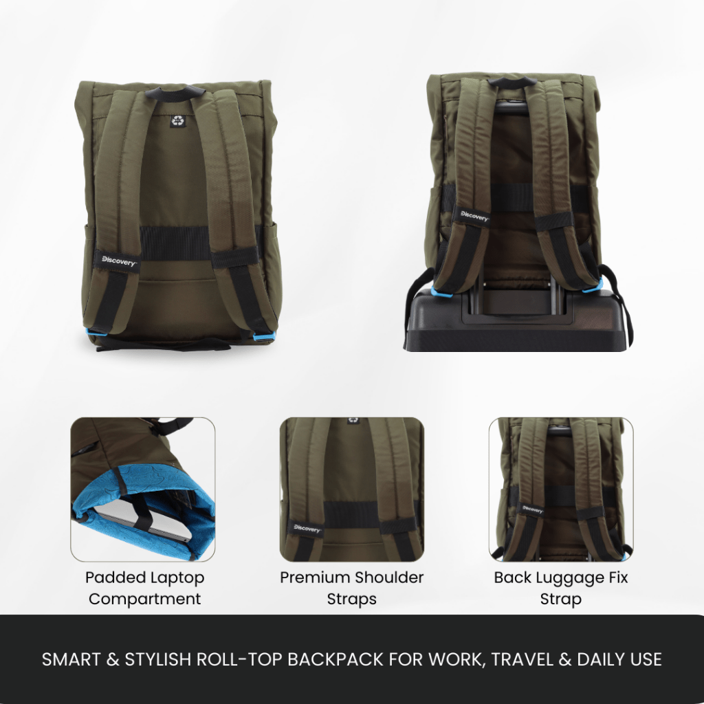 Bagsy_Discovery_Roll Top Bag_Icon Roll Top Bag 15L_D00722.11_Khaki