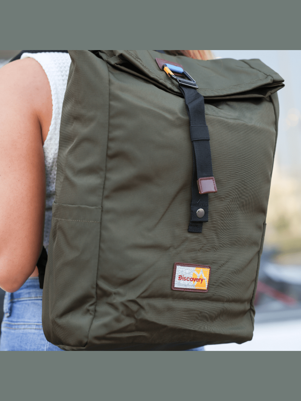 Bagsy_Discovery_Roll Top Bag_Icon Roll Top Bag 15L_D00722.11_Khaki