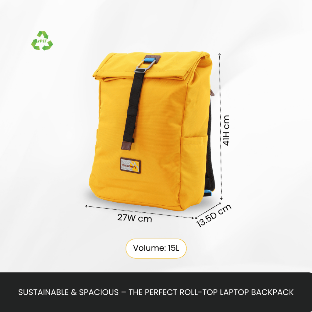 Bagsy_Discovery_Roll Top Bag_Icon Roll Top Bag 15L_D00722.68_Ocher