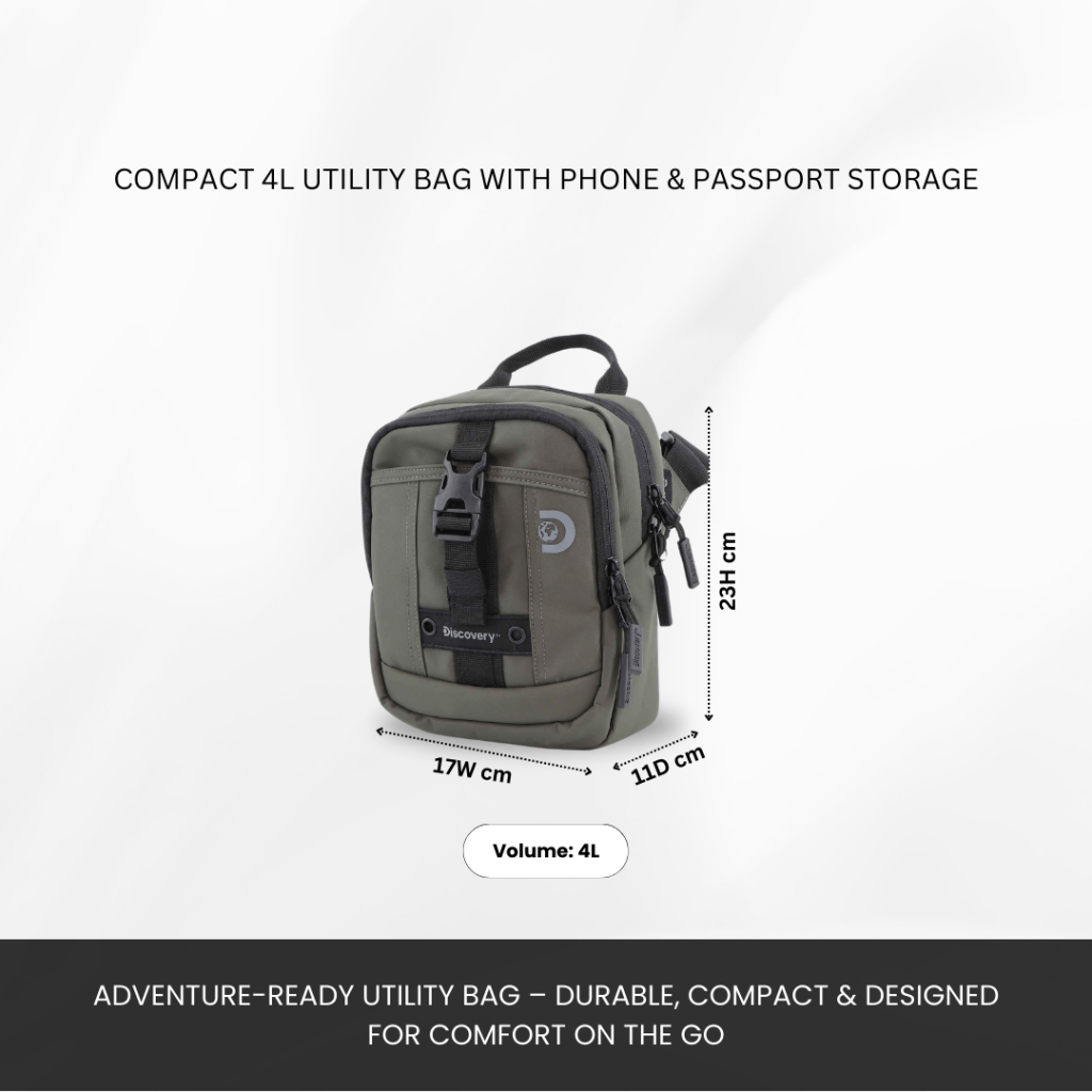 Bagsy_Discovery_Utility Bag_Shield - Utility Bag 4L_D00112.11_Khaki