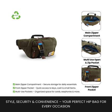 Bagsy_Discovery_Waist Bag_Icon Waist Bag 4L_D00716.11_Khaki