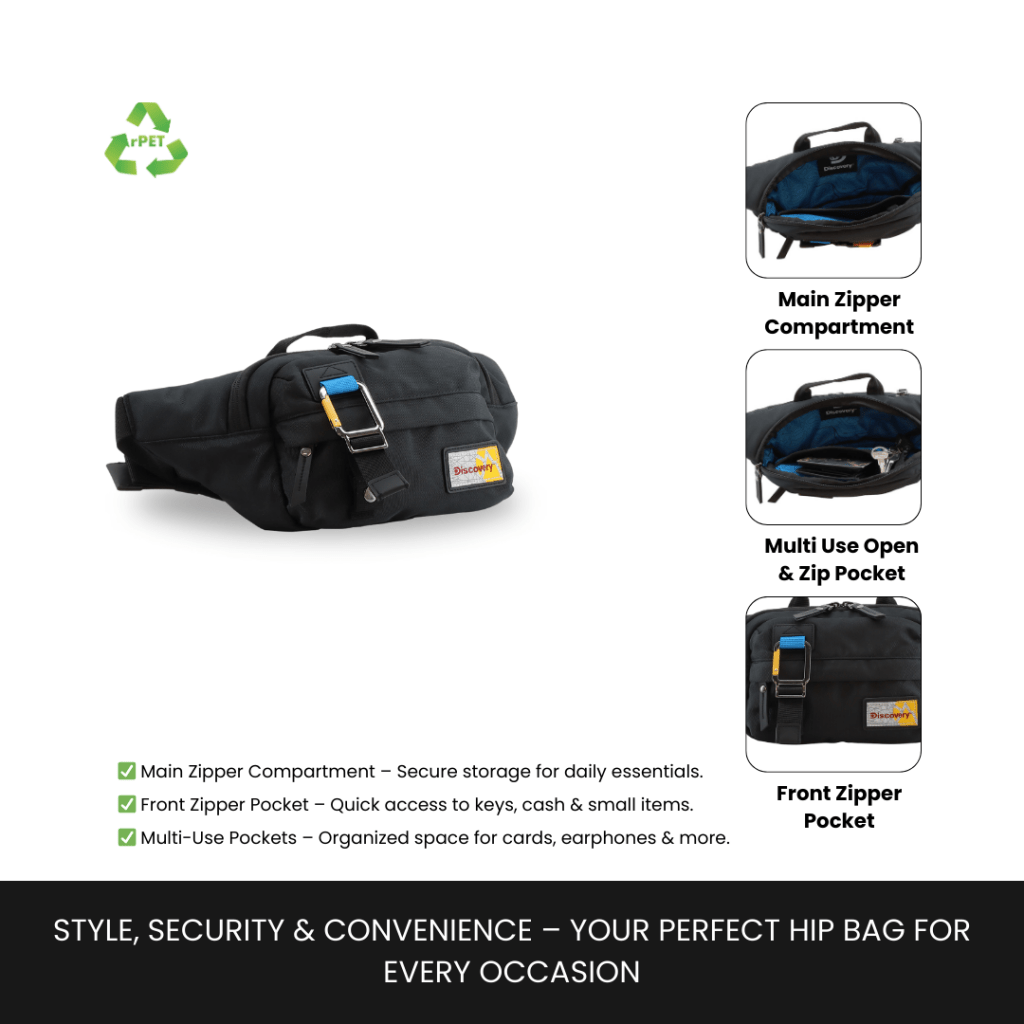Bagsy_Discovery_Waist Bag_Icon Waist Bag 4L_D00716.06_Black