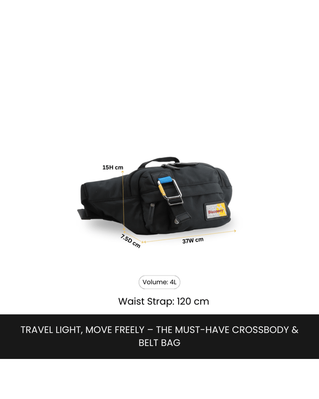 Bagsy_Discovery_Waist Bag_Icon Waist Bag 4L_D00716.06_Black