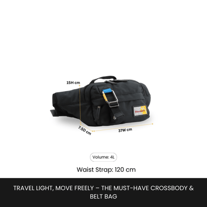 Bagsy_Discovery_Waist Bag_Icon Waist Bag 4L_D00716.06_Black