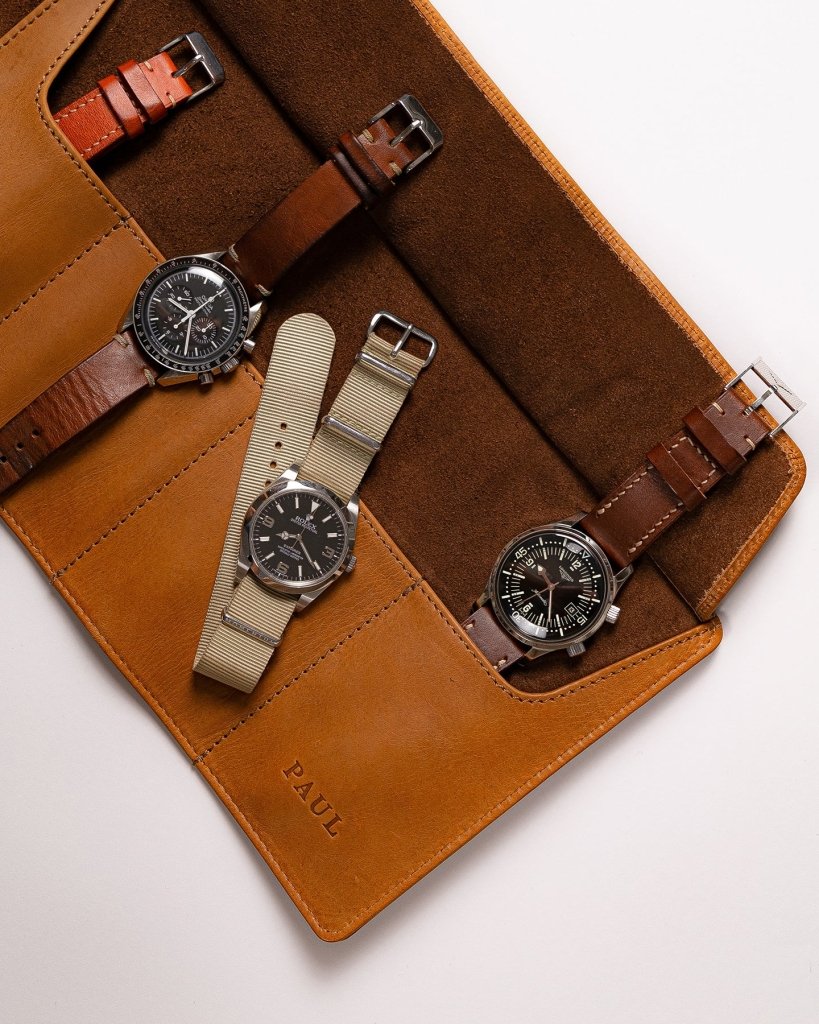 BAGSY_Ryokō_Accessories_GMT Watch Roll_ACC - GMT - BL - 001_