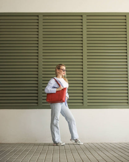 BAGSY_Ryokō_Bags_Seoul Work Tote | Red_BAG - SWT - RD - 003_