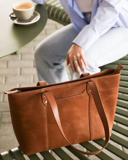 BAGSY_Ryokō_Bags_Seoul Work Tote | Tan_BAG - SWT - TN - 004_