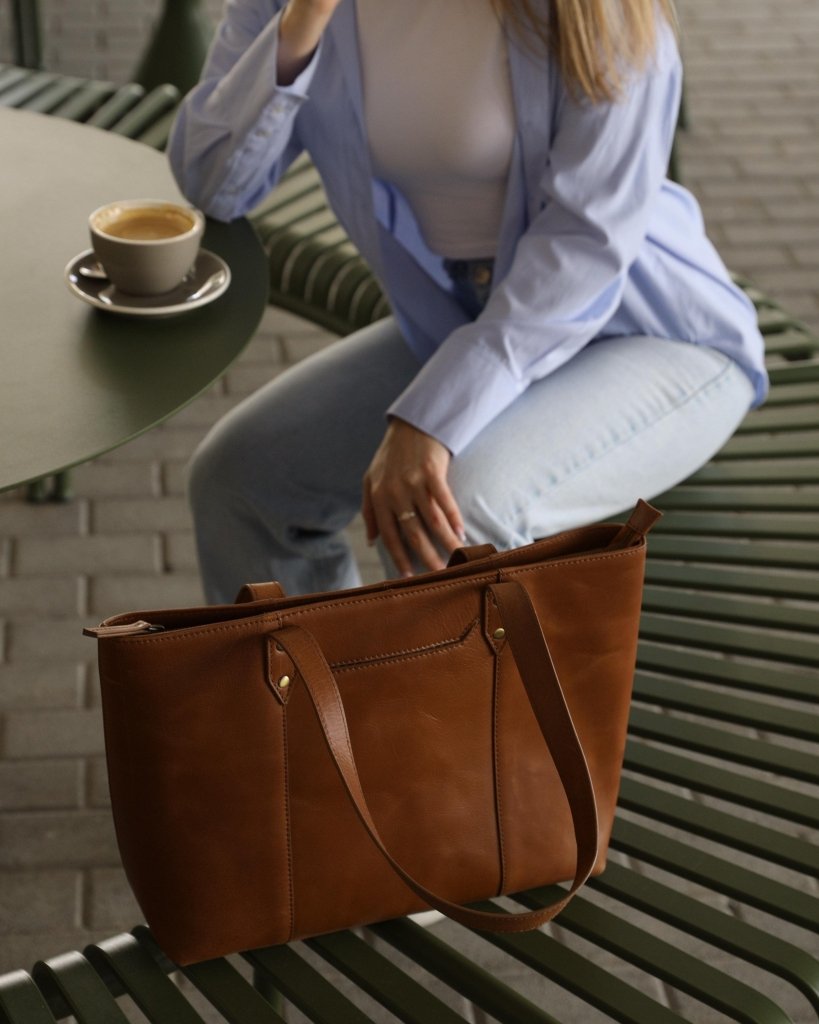 BAGSY_Ryokō_Bags_Seoul Work Tote | Tan_BAG - SWT - TN - 004_