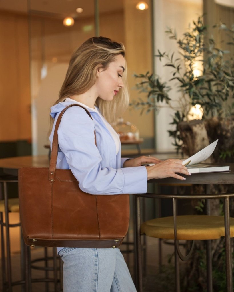 BAGSY_Ryokō_Bags_Seoul Work Tote | Tan_BAG - SWT - TN - 004_