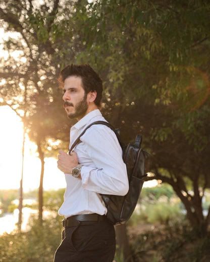 BAGSY_Ryokō_Bags_Soho Urbanist Slim Backpack | Black_BAG - SUB - BL - 001_