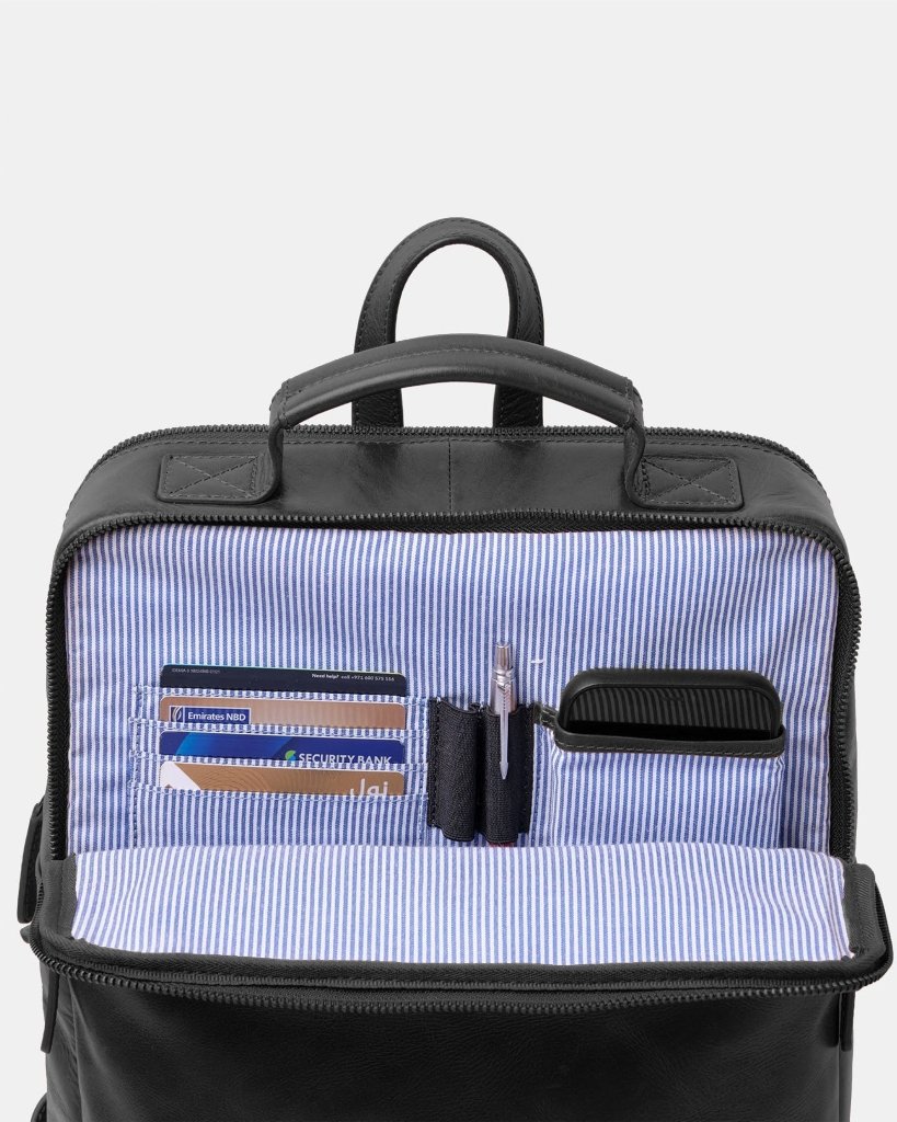 BAGSY_Ryokō_Bags_Soho Urbanist Slim Backpack | Black_BAG - SUB - BL - 001_