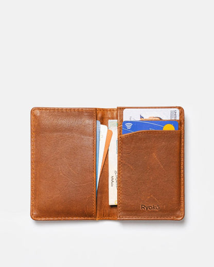 BAGSY_Ryokō__Joplin RFID Card Wallet | Tan__