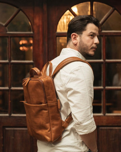 BAGSY_Ryokō__Soho Urbanist Slim Backpack | Tan__