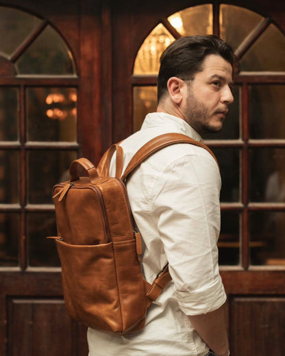 BAGSY_Ryokō__Soho Urbanist Slim Backpack | Tan__