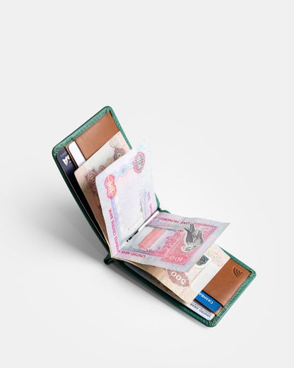 BAGSY_Ryokō_Wallets_Jones Clip Wallet 2.0 | Green_WAL - JCW - GR - 002_